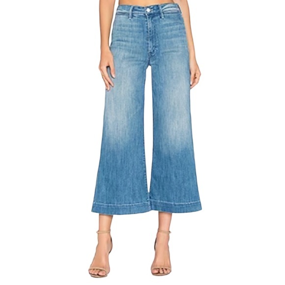 MOTHER Denim - MOTHER Blue Wide-Leg Jeans